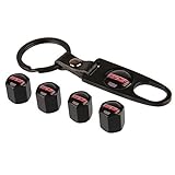 BENZEE 4pcs VB09 Black Car Wheel Tire Valve Caps Stem Air For SS CHEVROLET CHEVY Racing