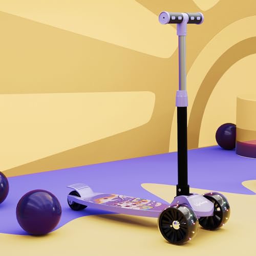 Lifelong LLKS14 Kick Scooter with Adjustable Height & LED Wheels (Max User Weight: 50kg) Kids Scooter (Purple & Black, Pack of 1) (B0D1BWXW22) Amazon Price History, Amazon Price Tracker