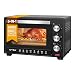 WOLTU Mini Backofen mit Umluft 28 L, Pizzaofen 1600 W, 100-230 °C, Timer 0-60 Min., 3 Heizmodi, inkl. Backblech Grillrost Krümelblech Rostheber, Mini Ofen für Backen Braten Auftauen Erhitzen, Schwarz