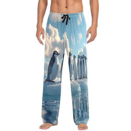 Pantalon de pyjama pingouin mignon avec cordon de serrage taille S