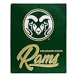 Northwest NCAA Colorado State Rams Unisex-Adult Raschel Throw Blanket, 50' x 60', Signature