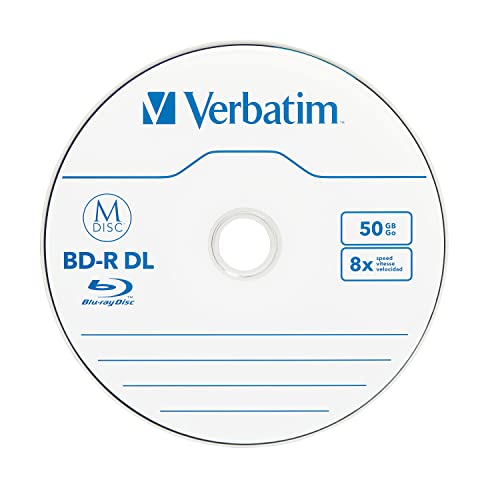 Image of Verbatim 98924 M-Disc BD-R DL 50GB 6X Surface - 25pk Spindle