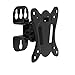 SIIG LCD TV/Monitor Wall Mount -10" to 27", Detachable VESA Plate, Fits Flat/Curved TV & Monitor, Tilt & Swivel, Load Bearing 55 lbs max, VESA 75x75 & 100x100, Steel CE-MT3C11-S1