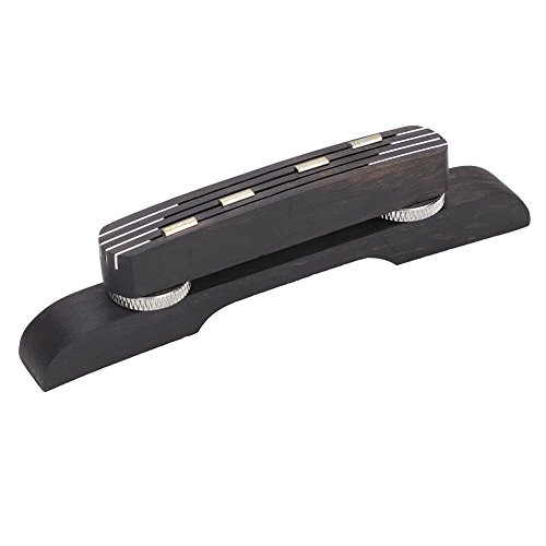 Mandolin Bridge, Durable Rosewood Adjustable Mandolin Strings Bridge for Guitar Bass Mandolin
