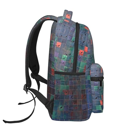 Casual Large Capacity Music Notes Comfortable Backpack For Work Travel3