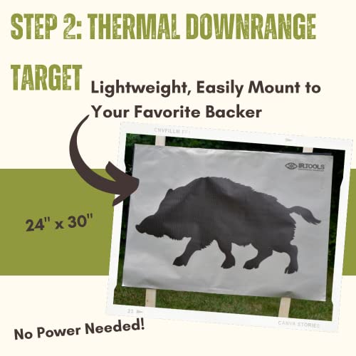 IR.Tools Boar Upright Thermal Target Kit- Includes Thermal Target for Zero, Boar Passive Thermal Target, and Thermal Pasters - Thumbnail 3