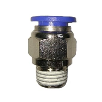 M B Enterprise 1/4 inch * 8 mm AeroFlex Male Thread Pipe Connector - 20 Piece