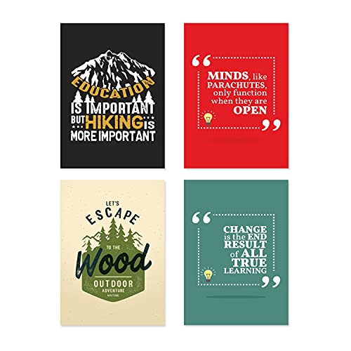 Image of PAPER PLANE DESIGN Motivational Quotes Unframed Wall Posters - Inspiring Quotes Poster For Office And Home Decor set of 10 (12 Inches x 18 Inches). (F)