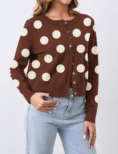 Image of Ziesexy Womens 2026 Leopard Cardigan Cropped Button Up Sweater