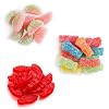 SOUR PATCH KIDS و SWEDISH FISH Mini Soft & Chewy Candy Variety Pack، Bulk Candy، 18-2 oz Bags