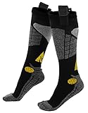 AlphaHeat AA Battery Heated Socks  Black/Grey Large / X-Large