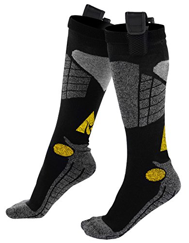 AlphaHeat AA Battery Heated Socks Black/Grey Large / X-Large