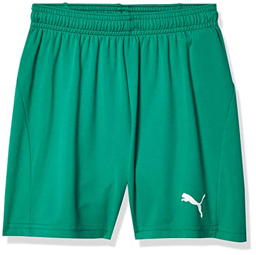 PUMA Unisex Youth Liga Core Shorts Youth, Pepper Green/White, Medium US
