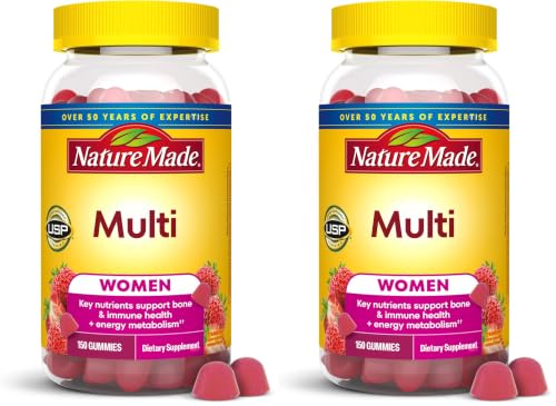 Image of Nature Made Multivitamin for Women,Womens Gummy Multivitamins for Daily Nutritional Support,150 Multi Vitamin Gummies,75 Day Supply,(Pack of 2)