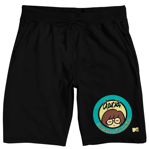 Bioworld Daria Logo Men's Black Sleep Pajama Shorts