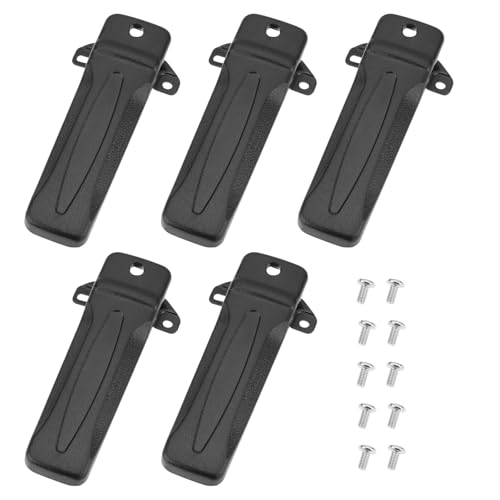 Create Idea 5Pcs Kbh-10 Belt Clips Walkie Talkie Belt Clip Compatible With Kenwood Tk-290 Tk-390 Tk-2302 Tk-3302 Tk-2402 Tk-3402 Two Way Radio