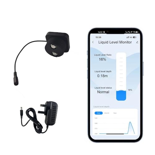 EPTTECH Smart TLC2326 Tuya Liquid Level Monitor APP Oil Water Outdoor Alarm Sensor Household Indicator Ultrasonic Well Monitoring System Wifi Micro Detector