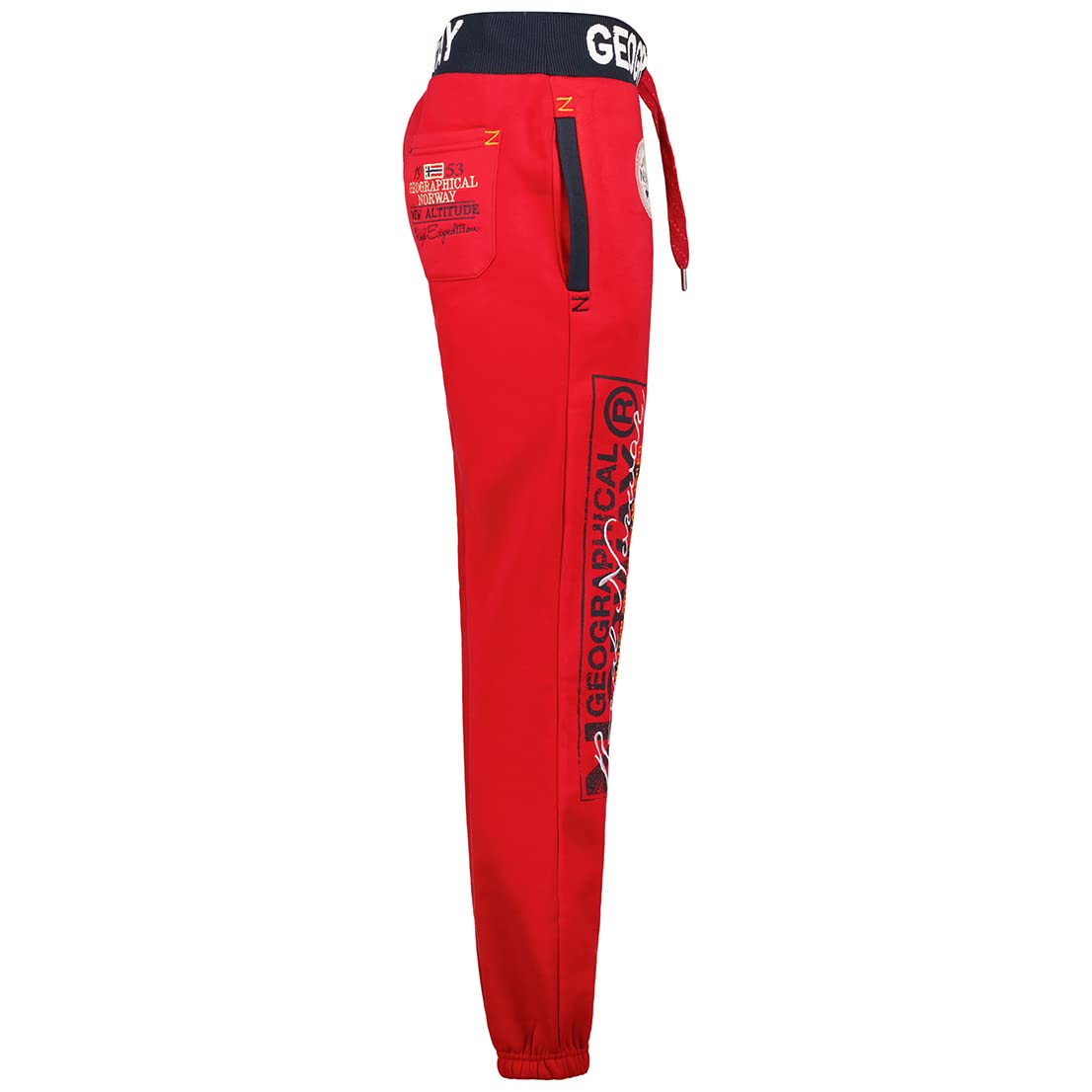 GEO NORWAY Myer Lady – damskie spodnie do joggingu, spodnie sportowe, na siłownię, wygodne spodnie treningowe, elastyczny ściągacz, na co dzień, damskie spodnie treningowe do jogi, bawełna, poliester
