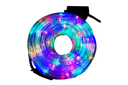 Mangueras, Home Improvement Luces de Navidad, Maguera LED 10 metros Multicolor, tubo flexible con manguera transparente 120v- 20w , manguera LED Navideña, 8 modos de iluminacion con...