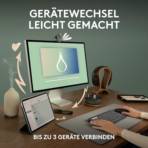 Logitech Pebble Mouse 2 M350s schlanke kabellose Bluetooth-Maus – Ansicht 3