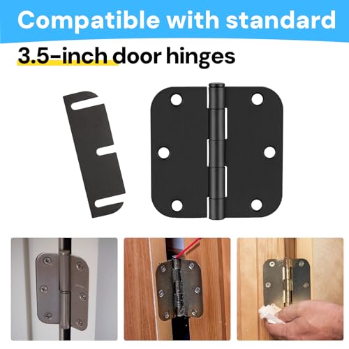 Image of Door Hinge Shims, Filling Gaps in Interior Doors Adjusting The Spacing to Align Them, Used to Solve Problems Such As Door Air Leakage, Can Be Trimmed,3.5 Inch (20, 3.5 Inch Hinge Shims)