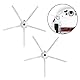 5 Stücke 5-Arm Seitenbürste Weiche Silikon Für Roborock S5 S6 T6 E2 E35 S60 S61 Vakuum Teile (Weiß)