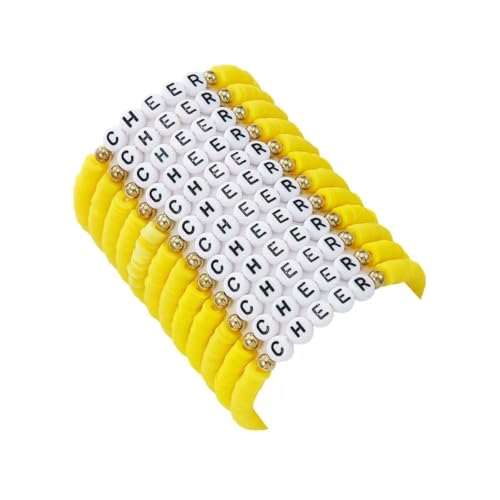 Bracelet coloré multicouche en perles d'or extensible en lot de 12 pièces