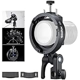 Godox S3 Speedlite S-Type Halterung für GODOX AD200Pro II, AD300Pro II, für V1Pro /V100 Rundkopf Speedlite, V860III / TT685II / V480 Serie