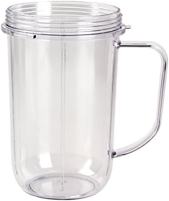 2pcs 16oz Magic Bullet On The Go Cups with Mugs & Lip Ring Replacement Part Original