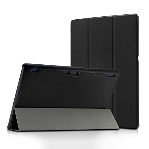 Infiland Lenovo Tab 2 A10/ Lenovo TAB-X103F Tab 10 Case, Ultra Slim Lightweight Tri-Fold Cover for Lenovo Tab 2 A10-70/ Tab 2 A10-30/ Tab 3 10 Business TB3-X70/ TAB-X103F Tab 10 10.1