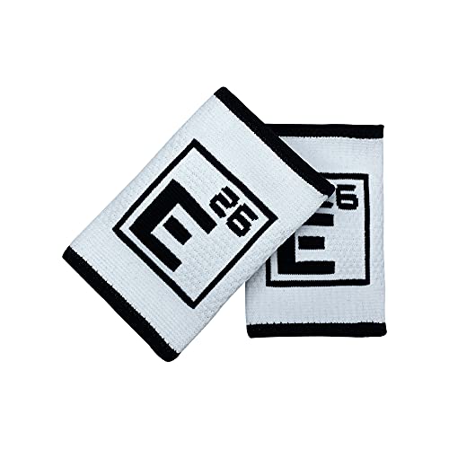 Wrist Sweat Bands - Sweat Wicking Wrist Bands - Sweat Bands for Wrists - Sweat Bands for Crossfit Training, Weightlifting, Functional Fitness, Wods, Sports (White, Medium)