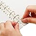 10 Pieces 3 Ring Metal Loose Leaf Binders Book Rings with 20 mm Inner Diameter for DIY Travel Diary, Photo Album, Binding Spines Combs (Silver)