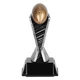 Decade Awards World Class Fantasy Football Trophy - MVP Award for League Champion or Draft Star - Most Valuable Player Recognition - Custom Engraved Plate on Request (6 Inch Tall)