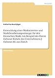  Entwicklung einer Markteintritts- und Marktbearbeitungsstrategie für den Deutschen Markt. Am Beispiel des Patent Ochsner Kübels des Unternehmens J. Ochsner AG aus Zürich