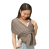 【ヘッドサポート入り】コニー抱っこ紐 FLEX サイズ調節 AirMesh (Konny) 夏用 抱っこ紐 エアーメッシュ素材 涼しく快適 ママパパ兼用 ベビー スリング 新生児~20kg 国際安全認証取得 赤ちゃん 寝かしつけ 出産祝い 収納袋付き 出産準備 コニー エアメッシュ ベビースリング（モカ）XS-XL