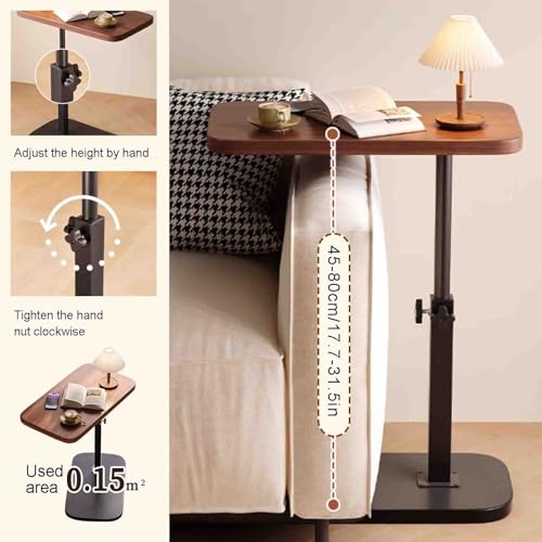 Mesa de cama ajustable para evitar malas posturas en espacios pequeños con tablero inclinable 6