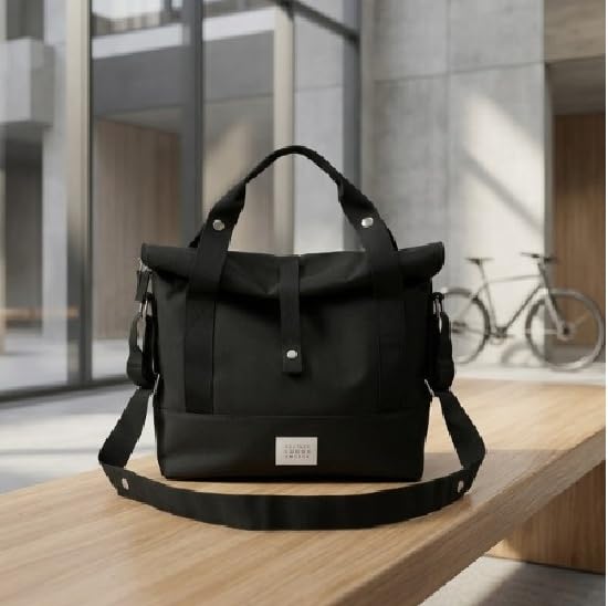 Weathergoods Sweden City Bike Tasche XL 20l schwarz, Schultertasche, Fahrradtasche Laptoptasche