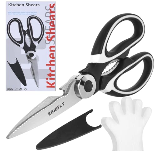 Kitchen Scissors Utility Chopping Shears with Gloves