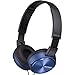 Sony MDR-ZX310AP ZX Series Wired On Ear Headphones with mic, Blue