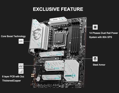 Image of INLAND AMD Ryzen 9 7950X CPU Processor with MSI X670E Gaming Plus Motherboard, AM5 Socket, DDR5, PCIe 5.0, WiFi 6E