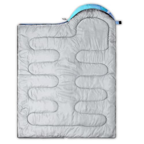 Image of QOOMO Ball Flower Camping Sleeping Bags,3 Season Warm & Cool Weather,Lightweight,Waterproof Sleeping Bags for Adults & Kids,Traveling,and Outdoors,Camping Gear Equipment