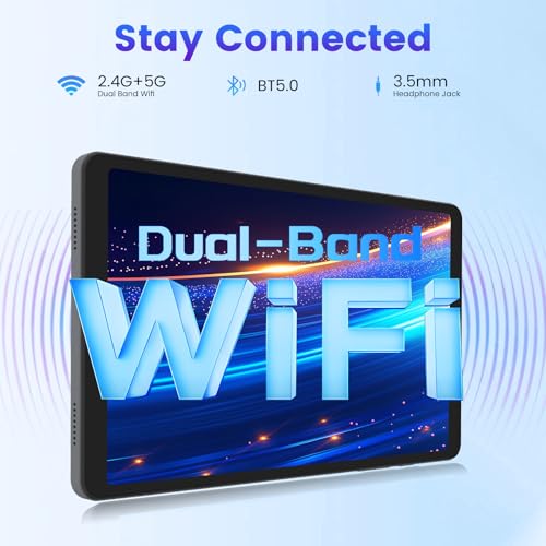 Image of Azeyou Mini Tablet 8.7 inch Android 15 Tablet 11GB RAM & 64GB ROM 2TB Expandable, Tablet Computer with IPS HD Display, 5000mAh, Wi-Fi 6 & BT5.0, Support GPS, GMS, Widevine L1