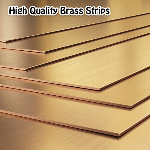 Amylove BRASS-AMYLOVE-0115 Strip, Brass Sheet Brass Shim Stock Assortment Metal Shims thumb #4