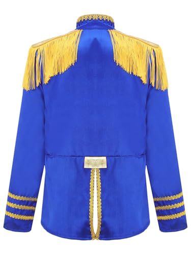 Kids Boys Girls Sergeant Pepper Rock Dance Tassel Long Sleeve Tailcoat Star Jacket2