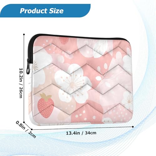 Funda para portátil acolchada con diseño rosa para laptops 13-13.3" miniatura 4