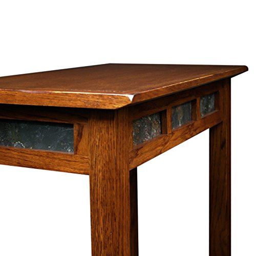 Image of Leick Home Sibley End Table, 12 inch, Rustic Oak