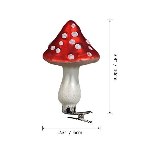 KNIKGLASS - Fermagli in vetro a forma di fungo con...