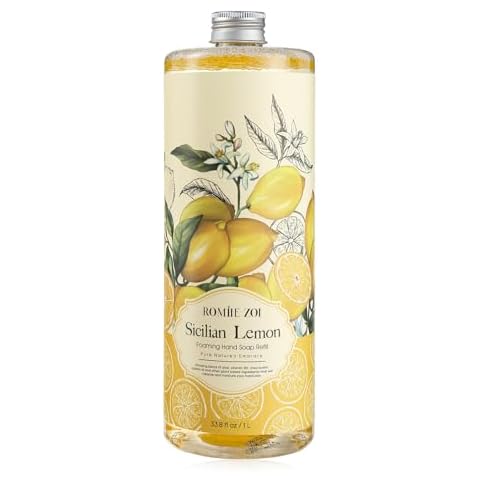 ROMIIE ZOI Foaming Hand Soap Refill, Lemon, Gentle & Moisturizing Formula, 1 L/ 33.8 FL OZ Cover
