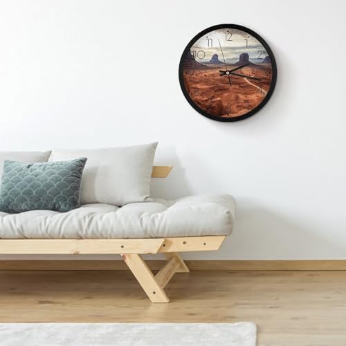 Horloge murale sans tic-tac mecanisme silencieux Monument Valley - 7