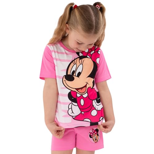 Disney Minnie Mouse Pyjamas, Short Sleeve Girls Pyjamas, Summer Girls' Pyjama Sets, Cute Kids Pjs, Pink 3-4 Years - Image 6